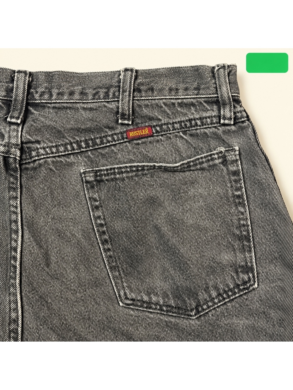 14 Rustler Black Relaxed Fit Jeans 38x30